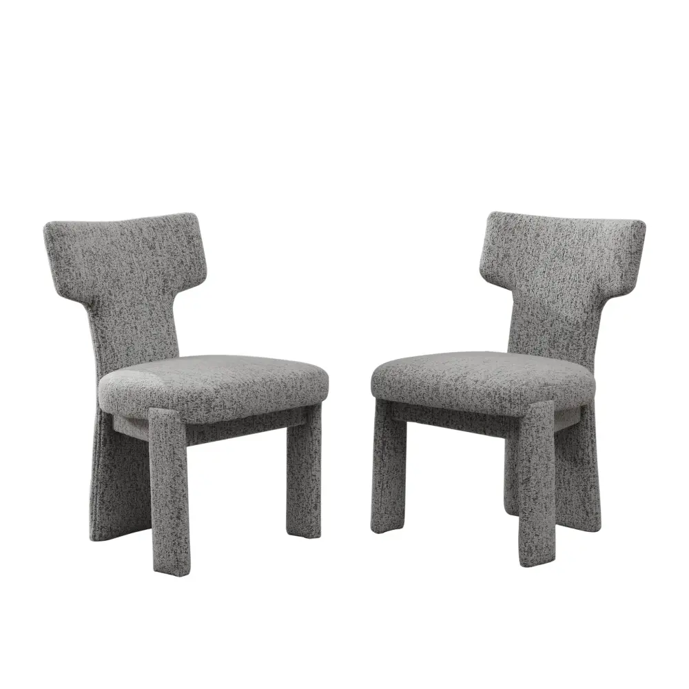 Armless Curved Back Accent Chairs USB Ports