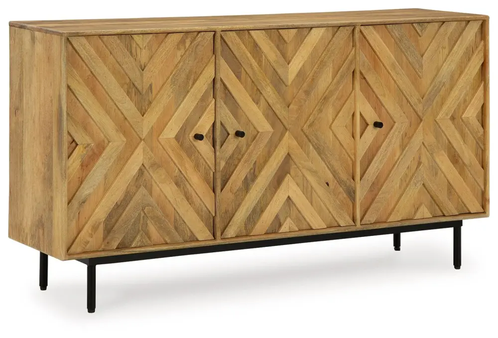 Cadewick - Accent Cabinet - Untreated Walnut Finish