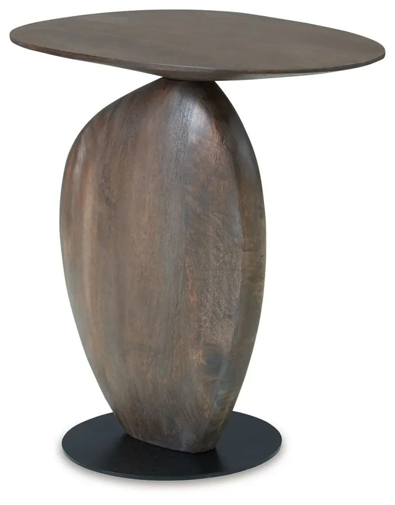 Cormmet - Accent Table - Cocoa / Black