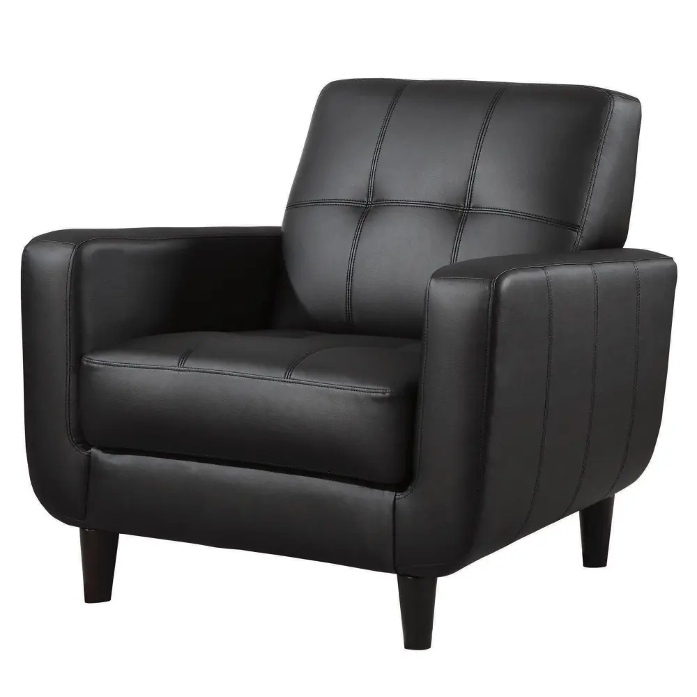 Diamond Modern Furniture COA Aaron Stationary Leather Look Accent Chair 900204