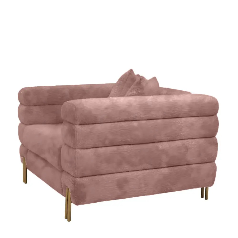 Divani Casa Branson - Coral Velvet Accent Chair