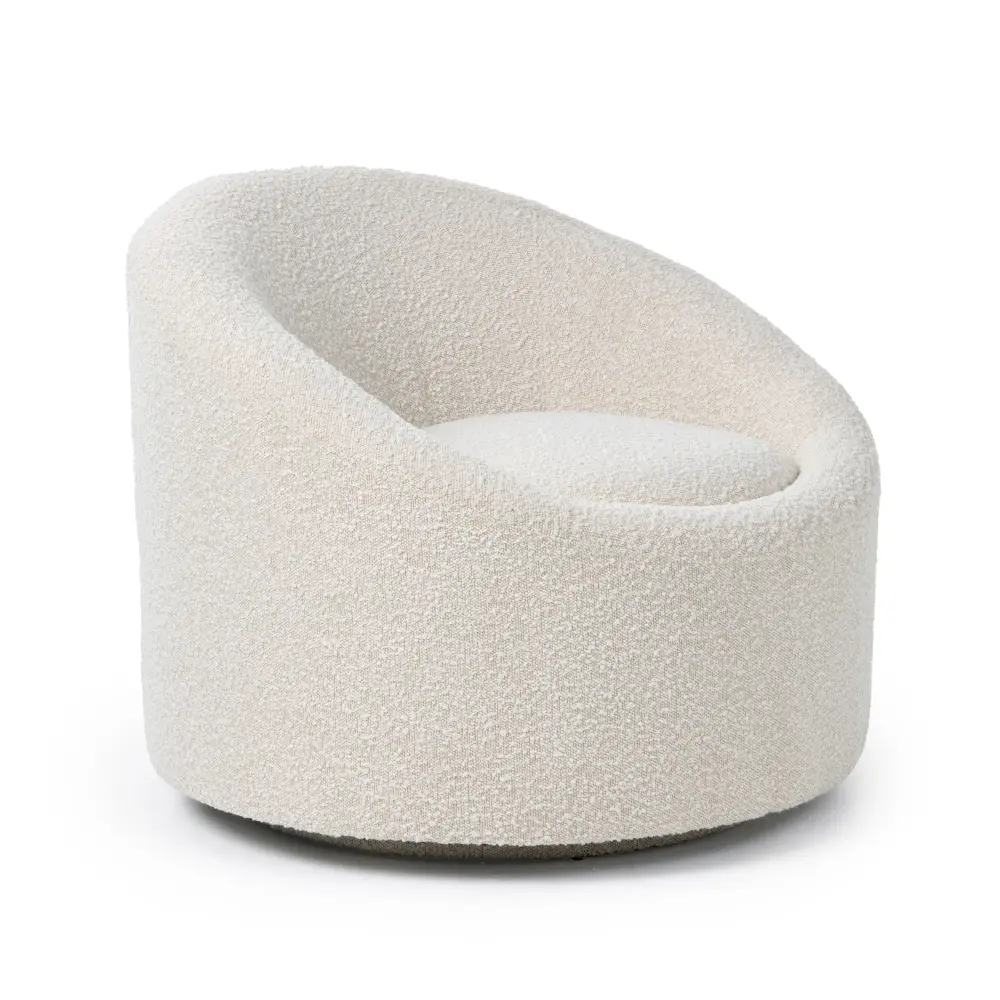 Handcrafted Modrest Frontier - Glam Buff Fabric Accent Chair