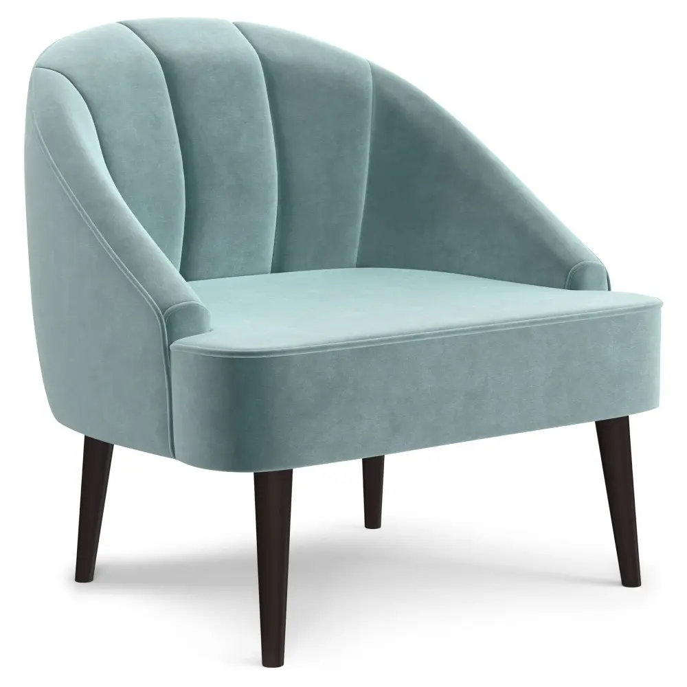 Harrah - Upholstered Accent Chair Walnut Finish