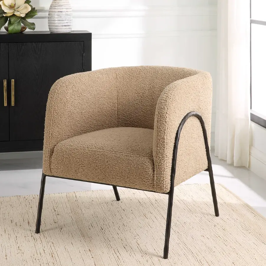 Industrial Metal Jacobsen Accent Chair