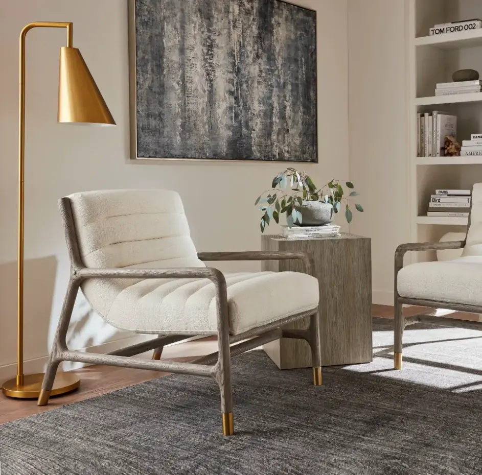 Mid-Century Modern Boho Occasional Chair