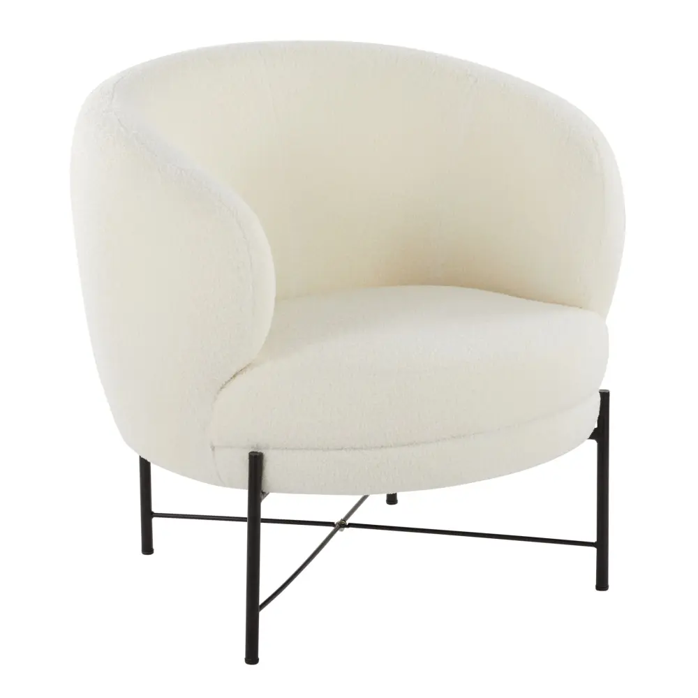 Mid-Century Modern Chloe - Contemporary Chair - Midnight / White