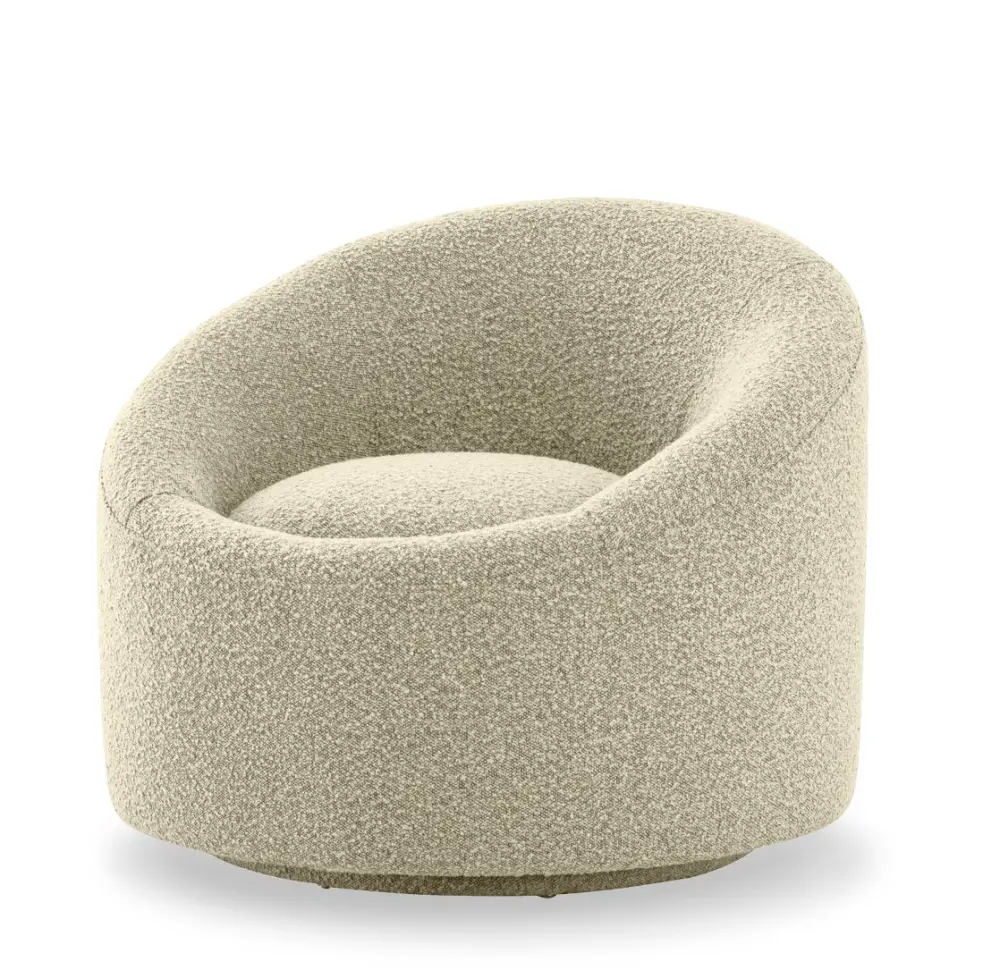 Modrest Frontier - Glam Sand Fabric Accent Chair Storage Shelf