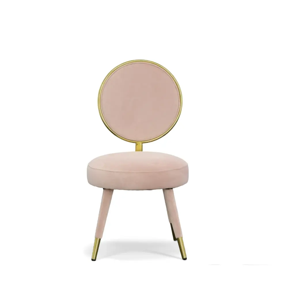 Modrest Haswell - Glam Pink Velvet Accent Chair place Two)