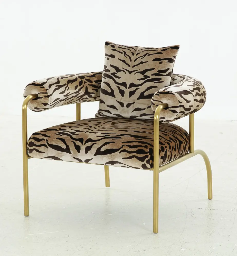 Modrest Kola - Aurum Zebra Print Accent Chair