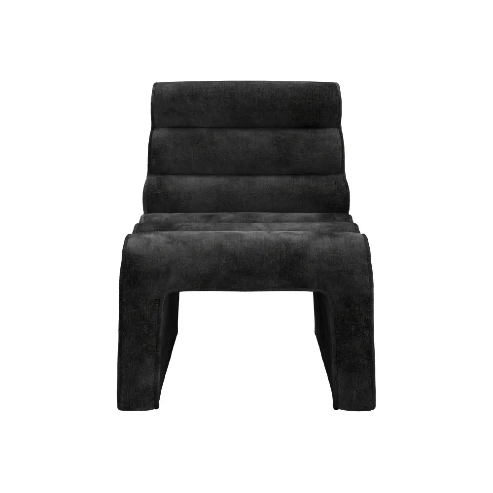 Naomi Accent Chair - Onyx Velvet Chenille