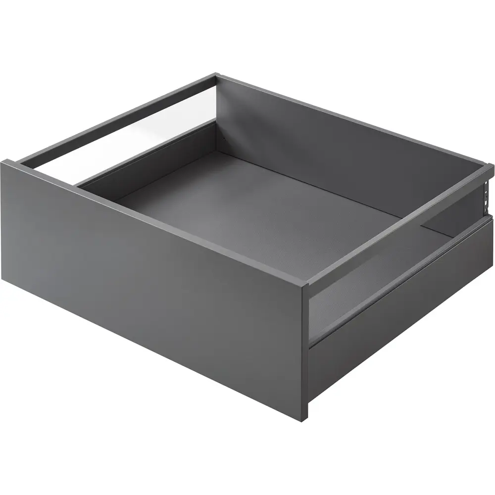 nobilia Innenauszug mit eckiger Reling und Holzwerkstoffblende Schiefergrau IAT40-H 35 cm