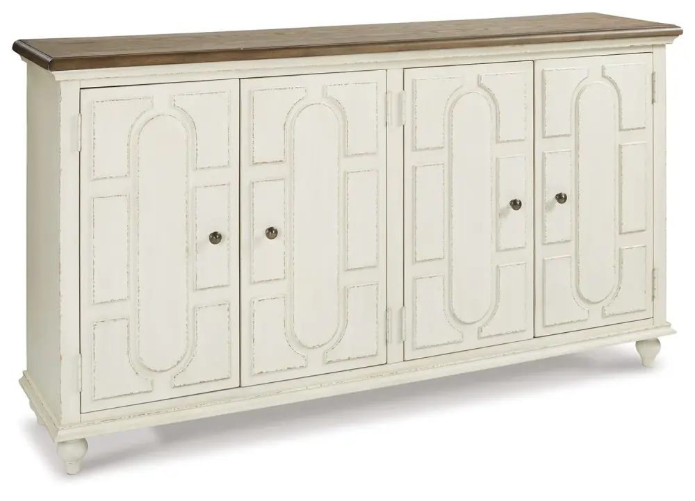 Roranville - Accent Cabinet - Antique Ivory