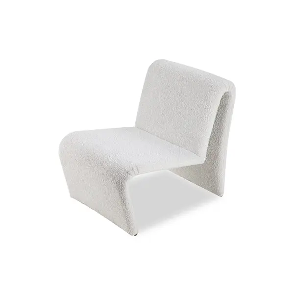 Space-Saving Corner Alga Occasional Chair - Boucle Sand