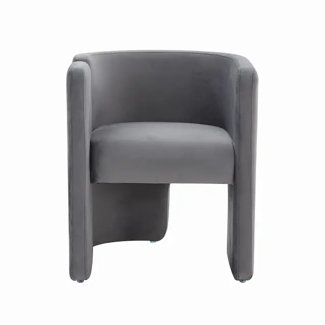 Space-Saving Corner Modrest -Tirta Present-day Grey Accent Chair
