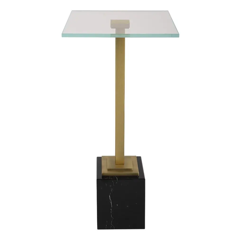 Funny Stand Up Square Drinks Table - Onyx