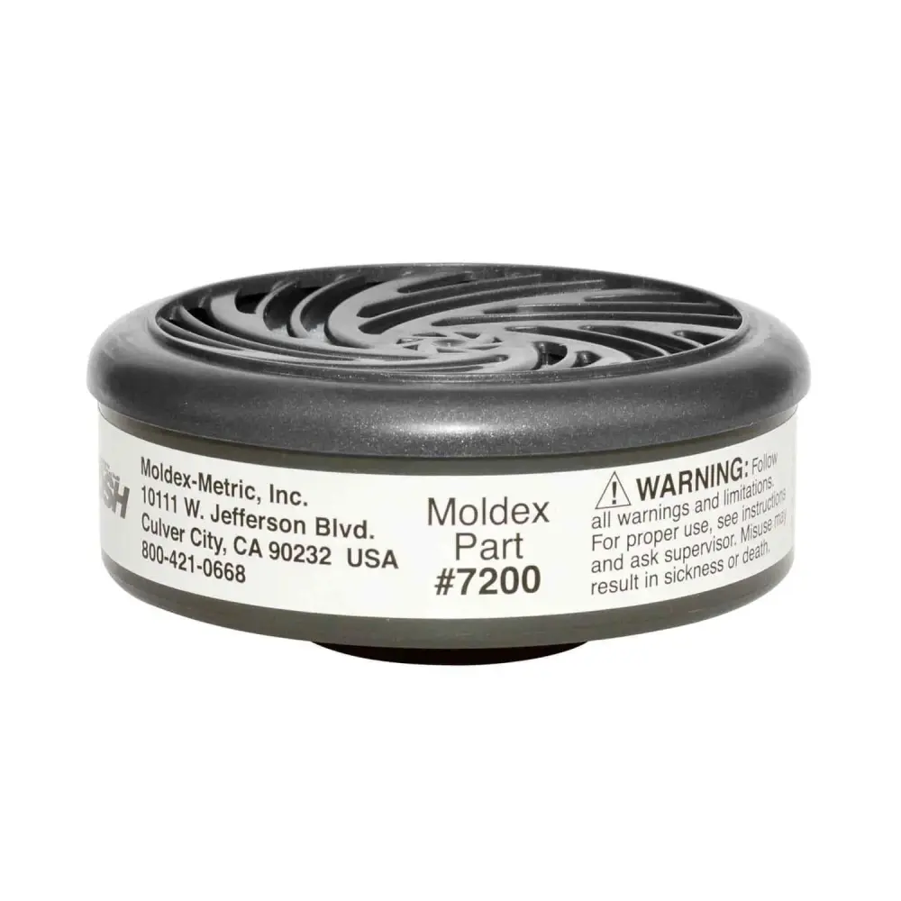 MOLDEX 7200 - 7000 & 9000 Series Gas/Vapor Cartridges, Acid Gases, Ivory -1 PAIR