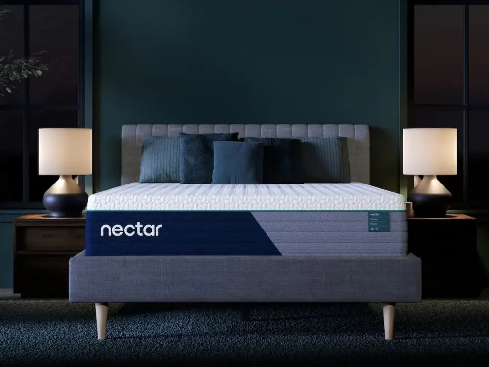 Nectar Premier Hybrid - Mattress Built- Pump | Fast Inflation