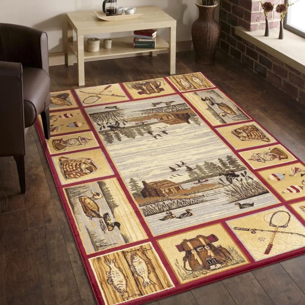 Nature's Nest - GC_CBL3003 Lodge Area Rug Stain Resistance