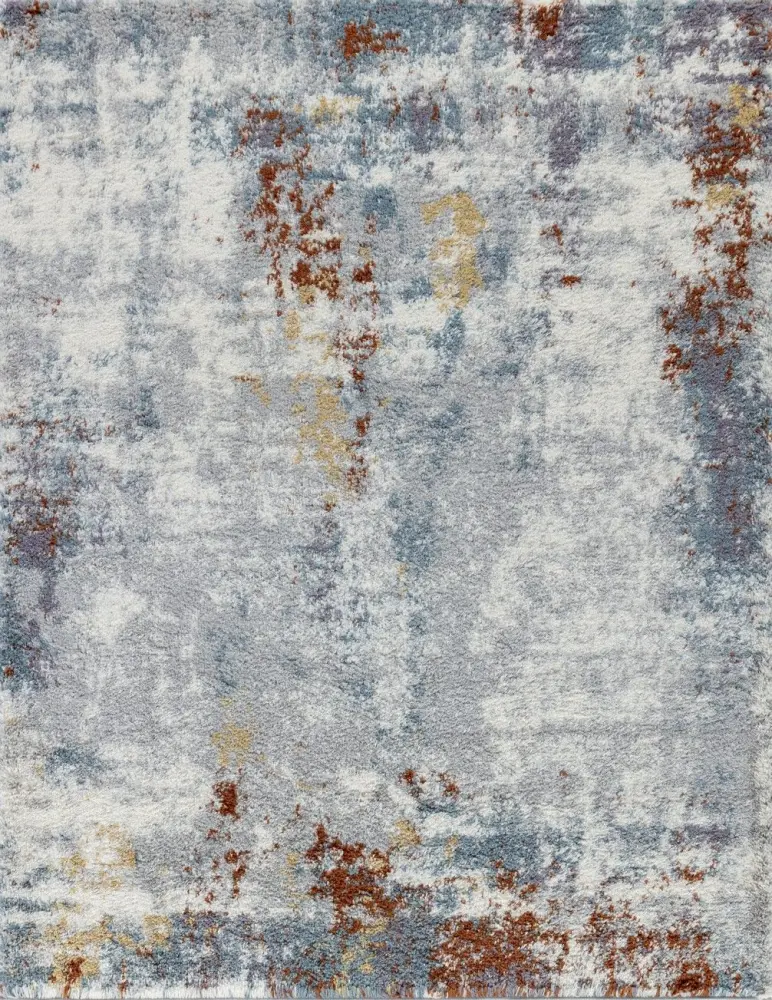 Loft Shag - 7'10" X 9'10" Shaggy Area Rug - Ash, Polypropylene