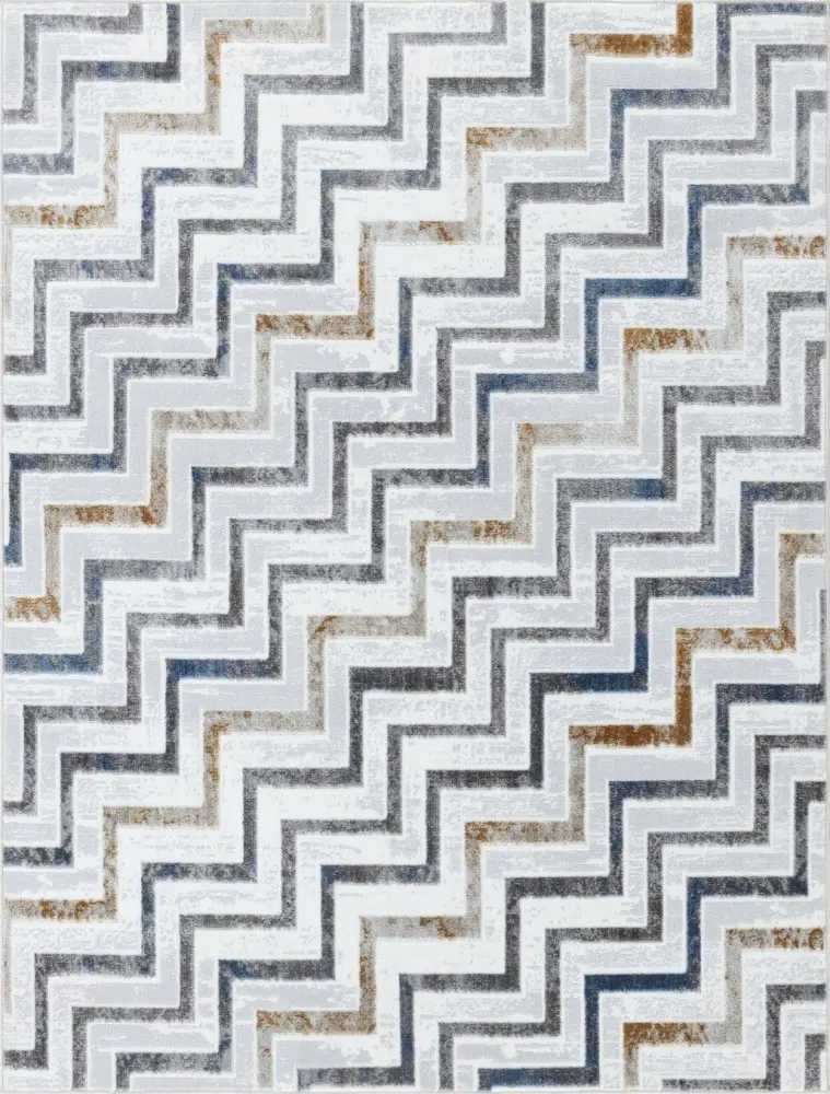 Nova - 7'10" X 9'10" Area Rug - Snow, Multi
