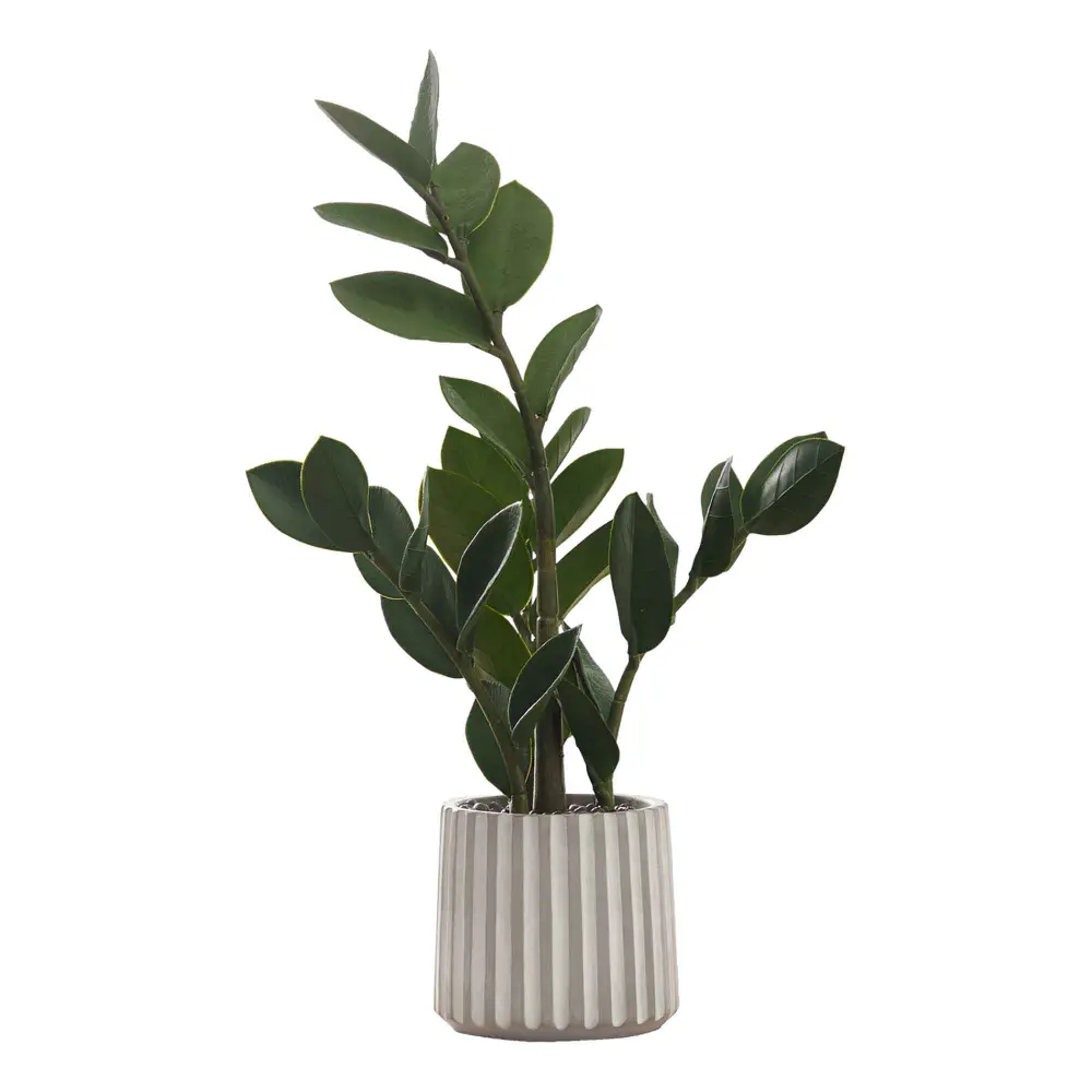 ZZ Artificial Indoor Plant Cement Pot, 20" Outdoor Patios
