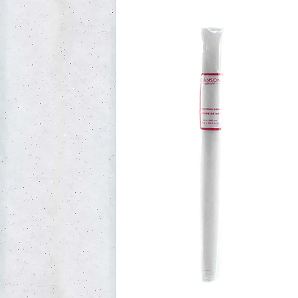 Chalk Decorative Snow Sheet, 90.17 cm x 2.4 m