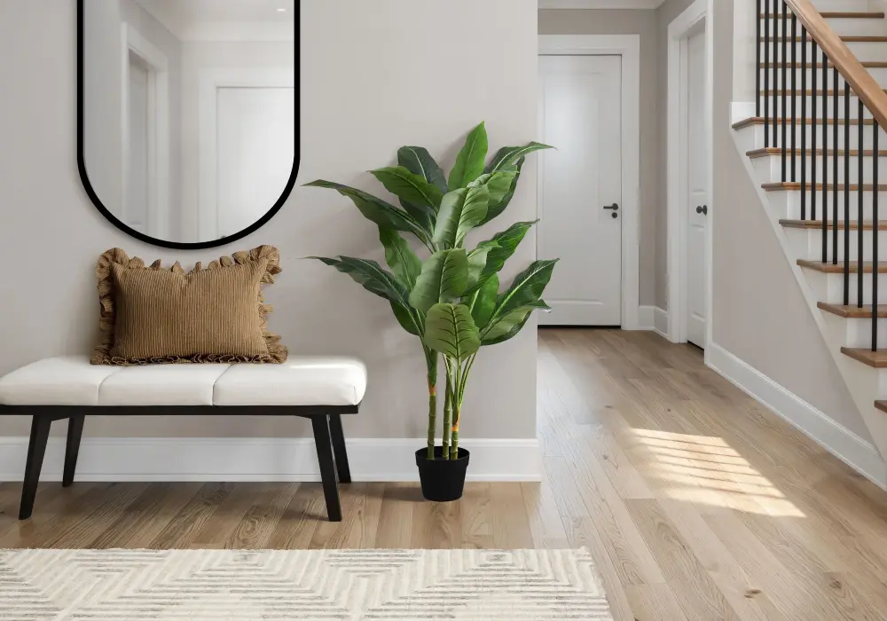 42" Tall, Artificial Plant, Evergreen Tree, Indoor, Faux, Fake, Floor, Greenery, Potted, Decorative - Green / Ebony