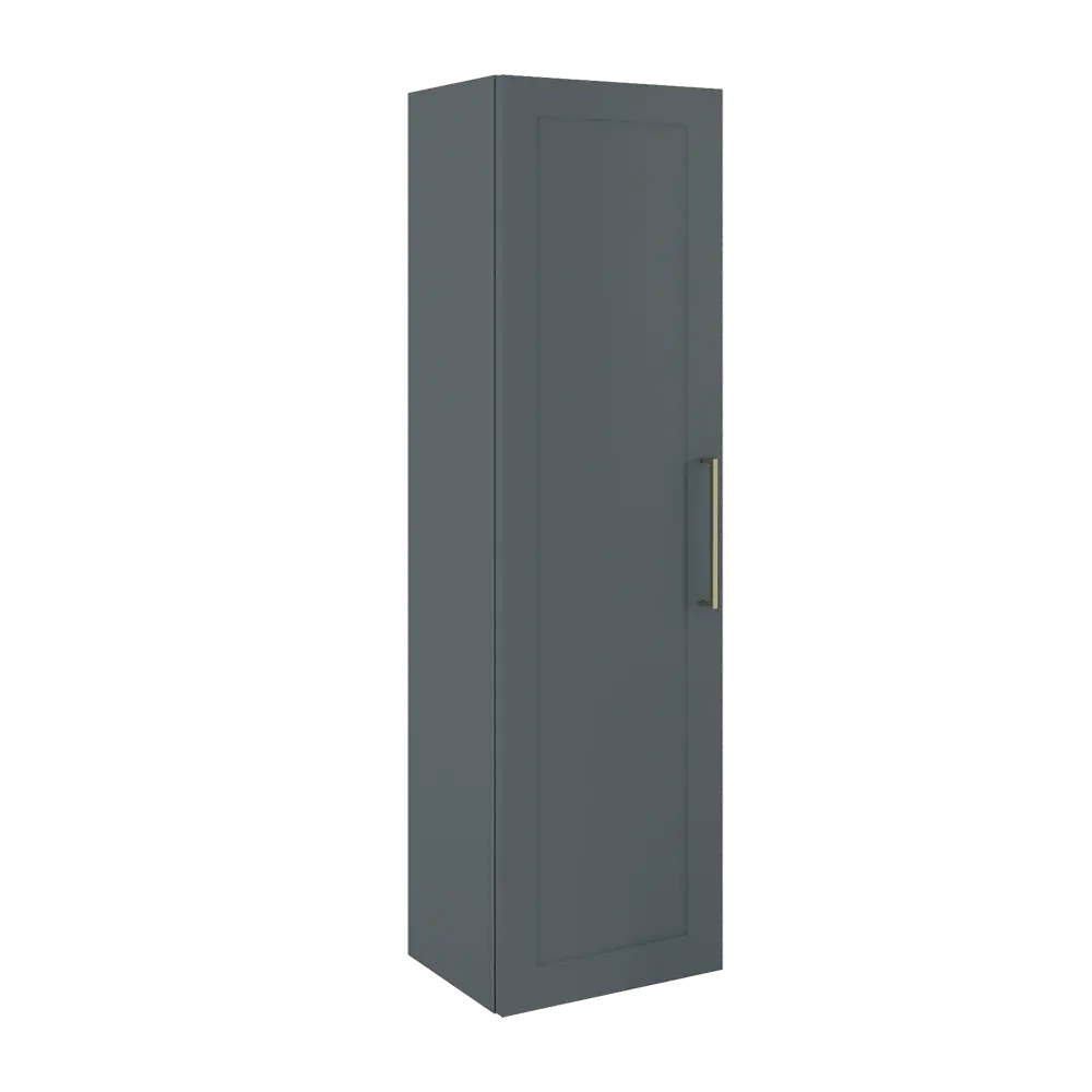 Abstract Geometric Armoire murale Rhythm gauche/droite - Bleu acier
