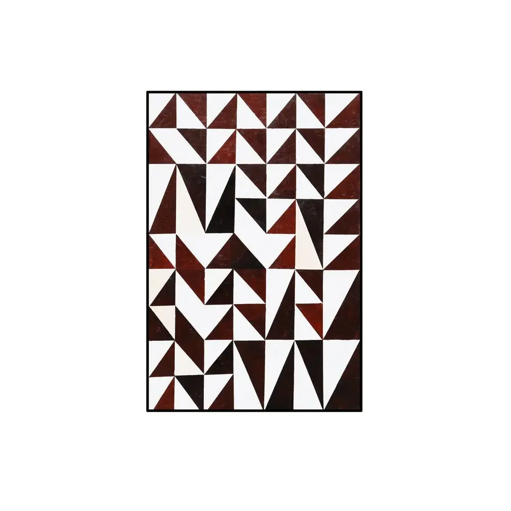 Abstract Triangles Wall Art - Chestnut