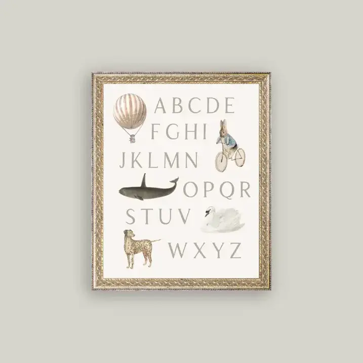 Alphabet Retro Art