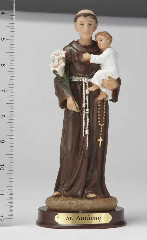 8" St. Anthony Statue - Hand Painted