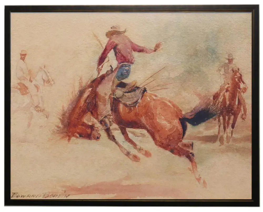 Bucking Bronco - 24x36 Inches