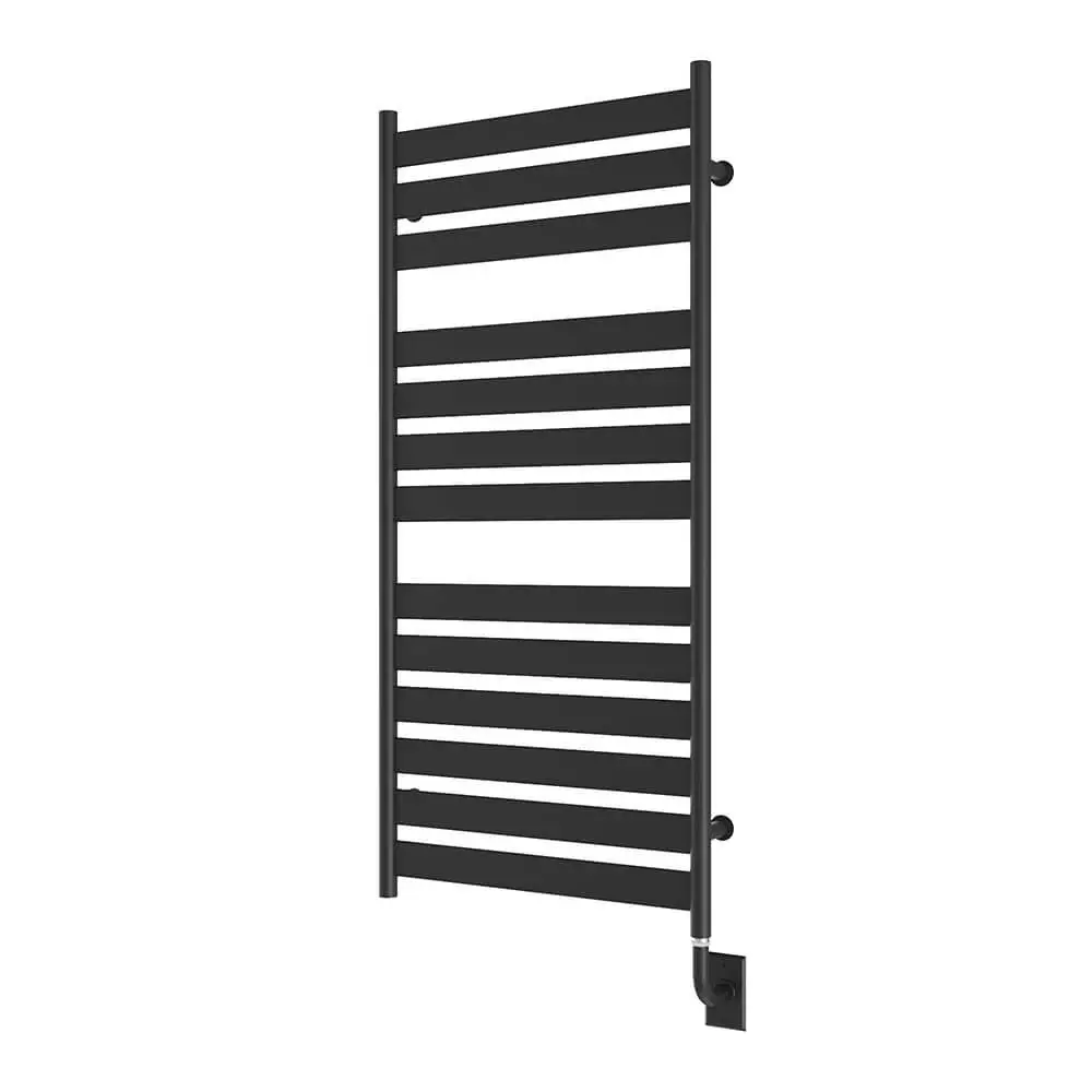 Chauffe-serviettes hydronique Romano 23,5" x 51" - Noir mat