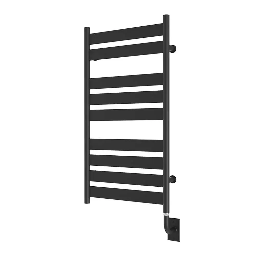 Chauffe-serviettes hydronique Romano 23,5" x 37" - Noir mat