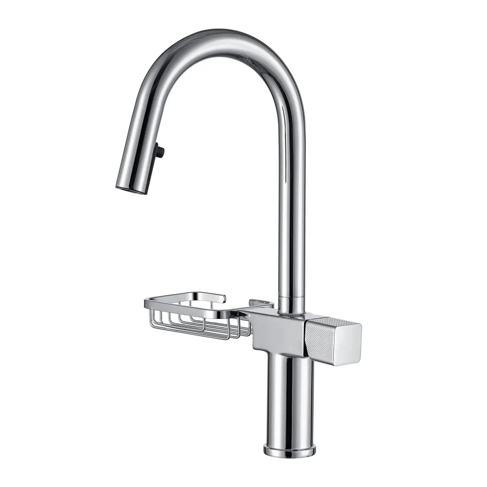 Cincosky - High Arc Pull Down Kitchen Faucet, Singular Hole Ages 12+