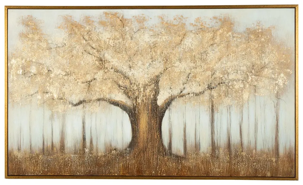 Dalewick - Wall Art - Cocoa / Gray / Gold Finish from Paris Studio