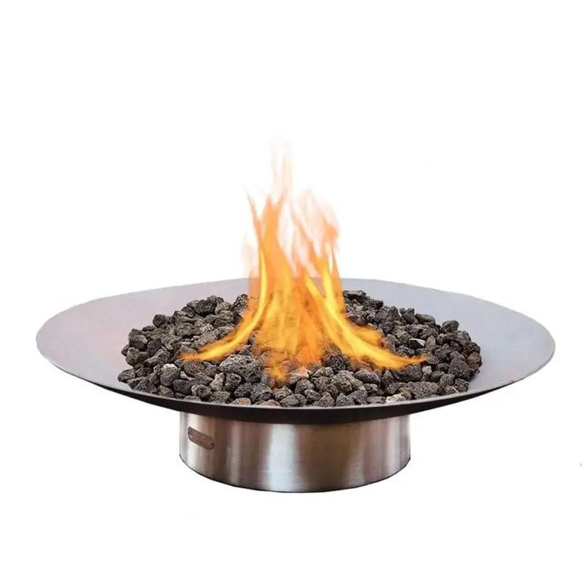 Fire Pit Art - Bella Vita 46" High-tech Steel Fire Pit