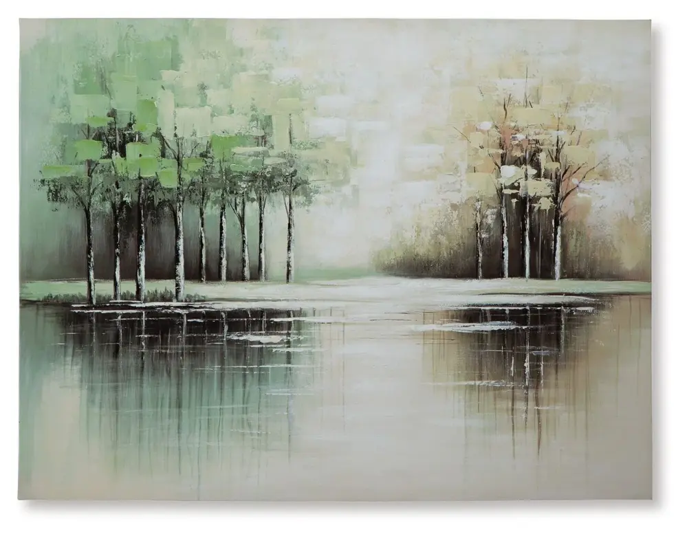 Garlenridge - Wall Art - Mint / Tan / White
