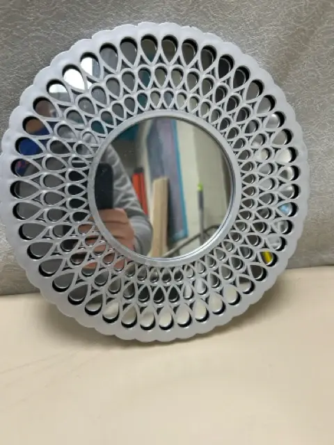 GRAY TIER DROP FRAMED MIRROR