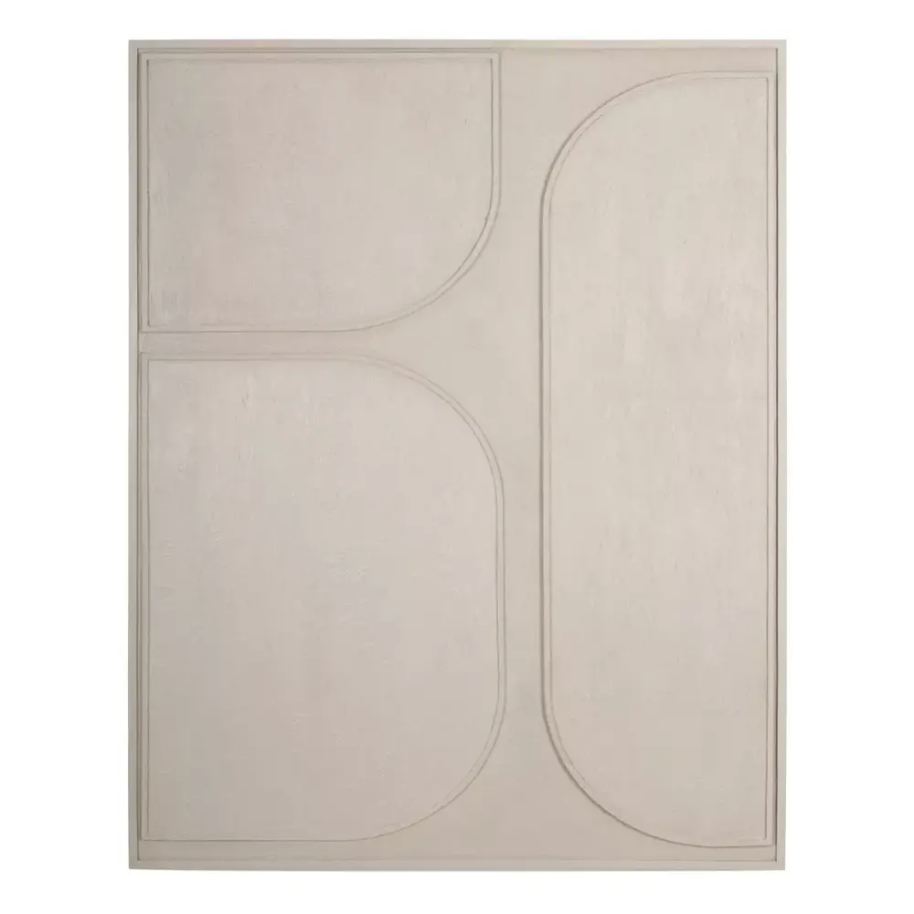 Hand-Painted Lorcan Wall Art - Cream