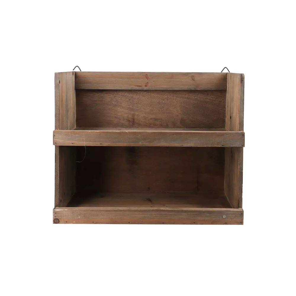 Hanging Wooden Wall Shelf, 18'' x 9'' x 14.5''