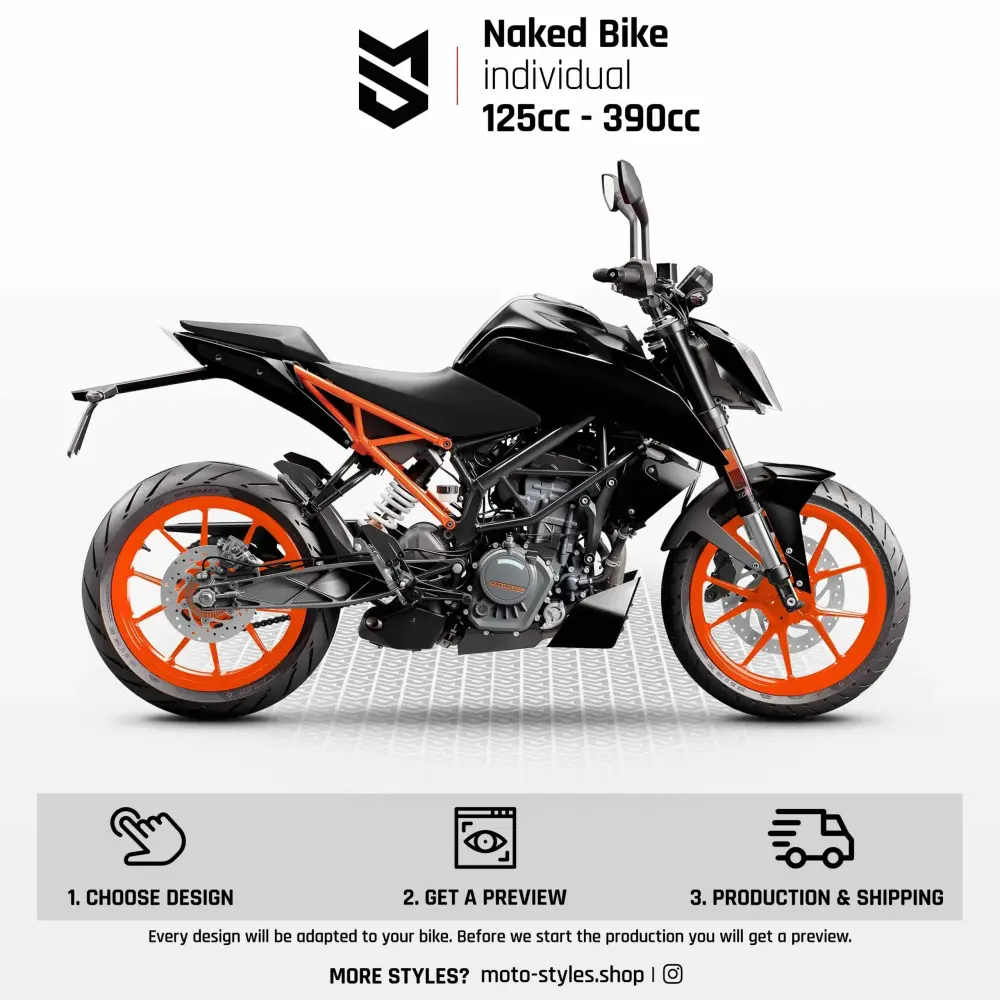 Individual Graphics Kit - Naked Bike 125ccm - 390ccm Office Wall
