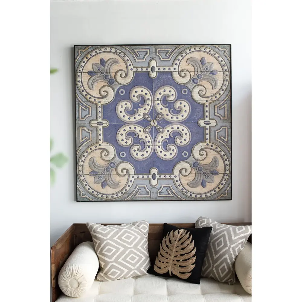 Large Wall Art Panel, Square Wall Decor Living Room Dining Room Office - Multicolor