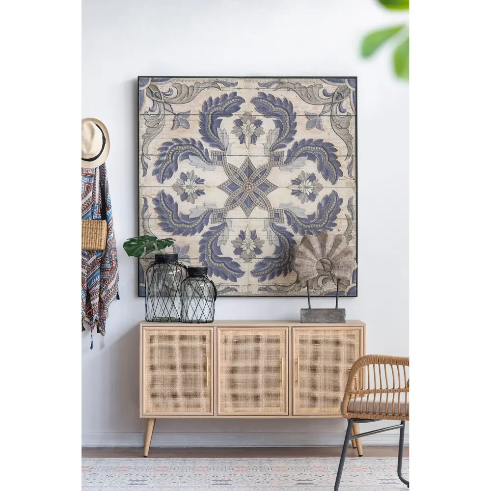 Large Wall Art Panel, Square Wall Decor Living Room Dining Room Office Bedroom - Multicolor