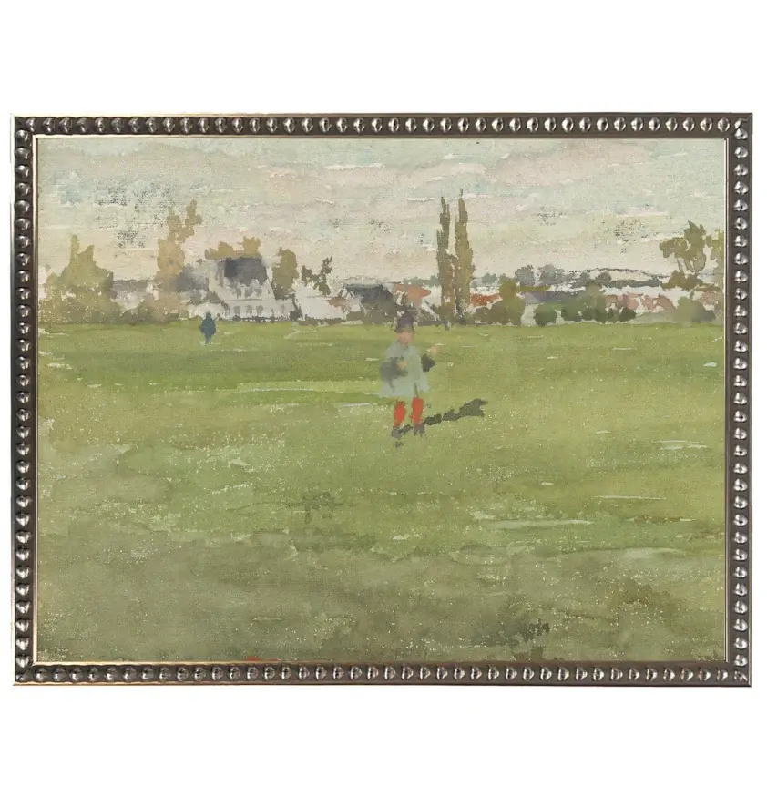 Modern Abstract Green and Chrome: Beaulieu, Touraine