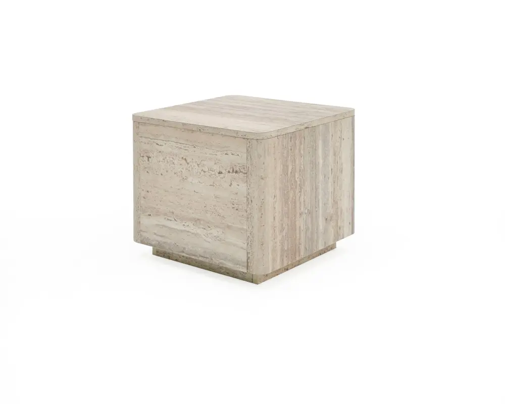 Nova Domus Roma - Today's Faux Travertine Square End Table