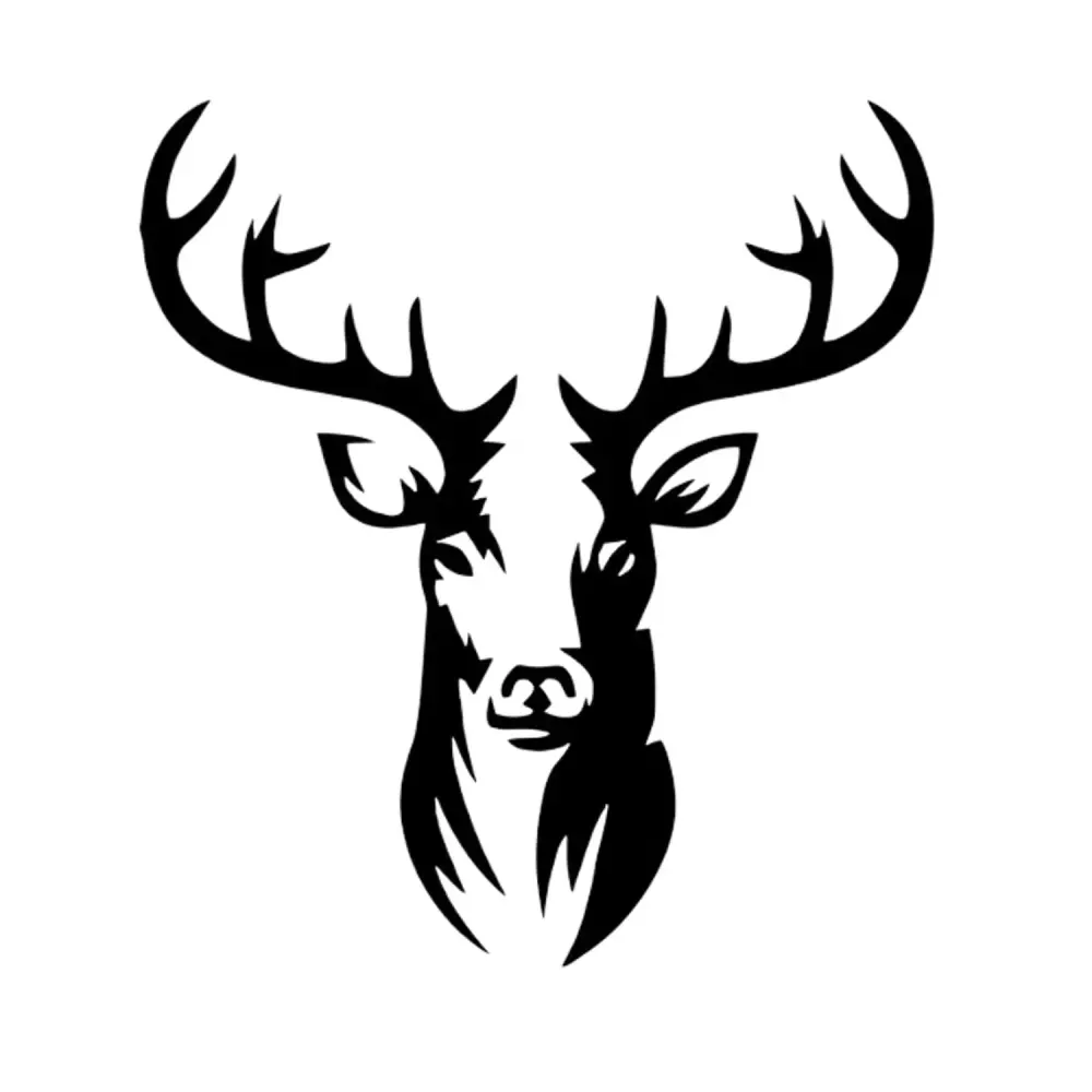 Openwork painting, 3D wall decoration, 3D painting "Deer" 100x93cm ebony