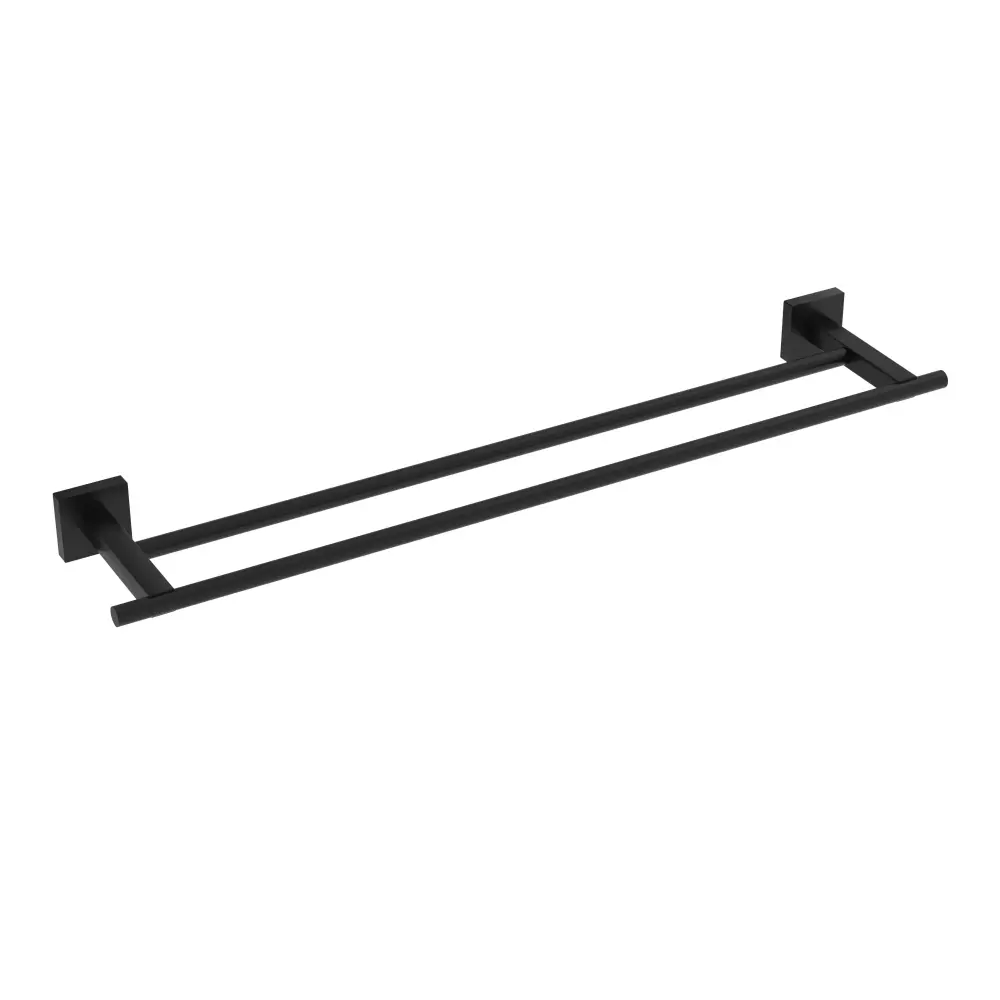 Porte-serviettes duplicate Heat 24 po - Noir mat
