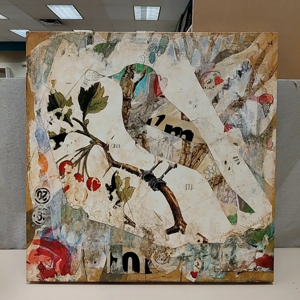 Premium Gallery-Wrapped ABSTRACT BIRD