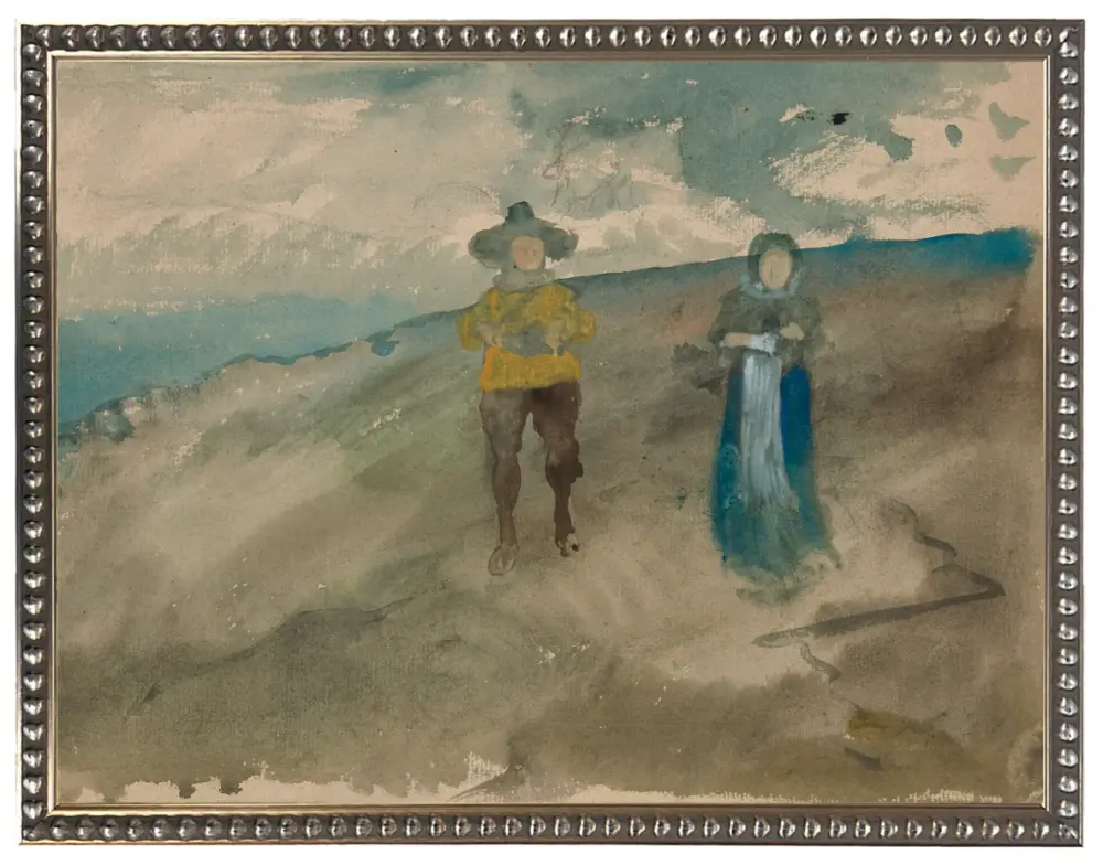 Two Figures Landscape | Ready to Hang |